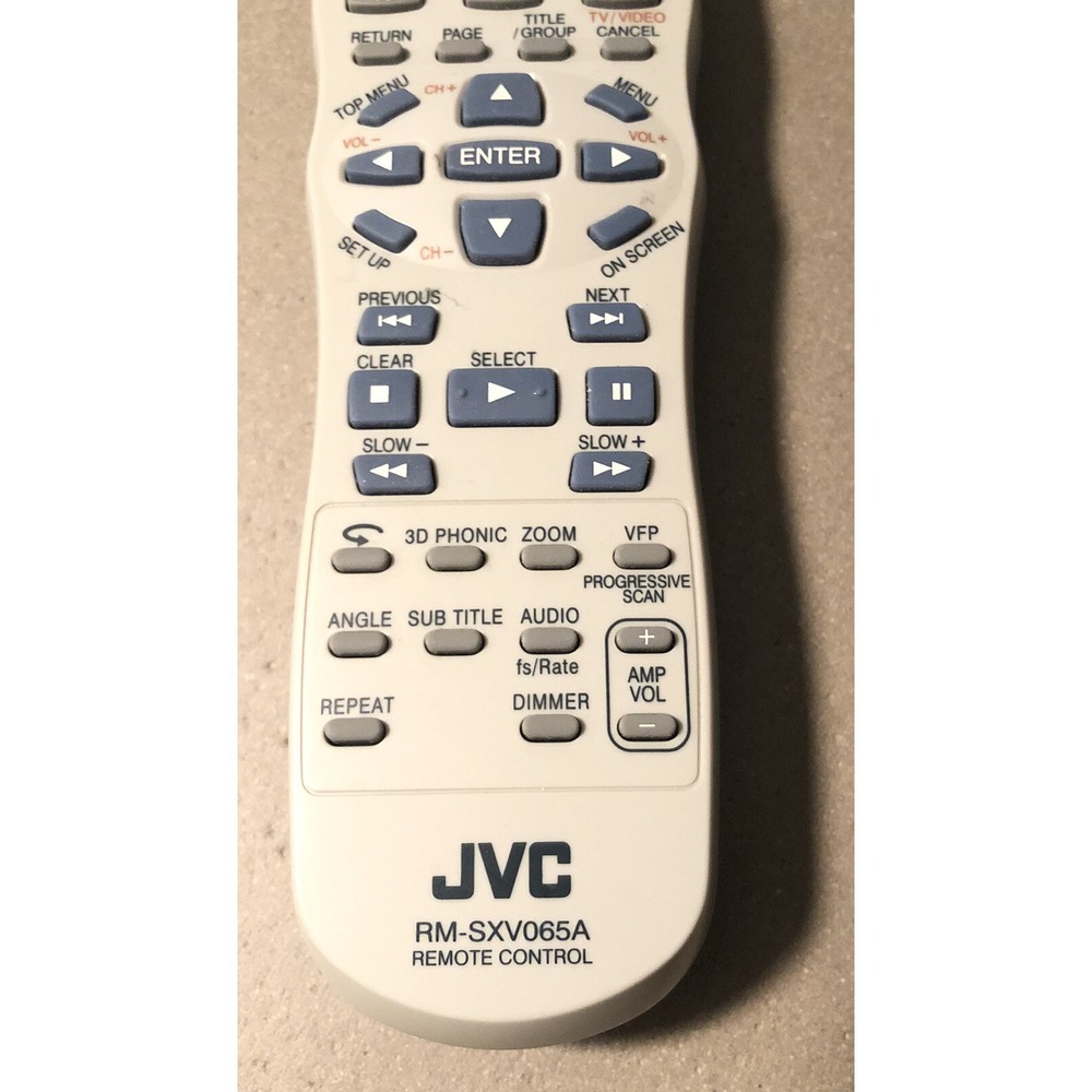 JVC RM-SXV065A Replacement Remote Original OEM - Tested - Picture 2 of 5